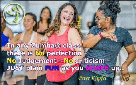 Zumba beginners classes in Tableview 