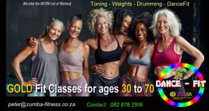 Ideal fitness for those over 30.. Zumba Gold class Tableview Cape Town