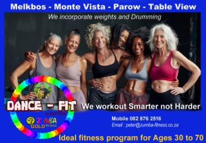 Zumba gold fitness - we workout smarter in Melkbosstrand