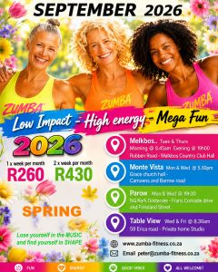 Zumba gold Cape Town prices and venues with peter